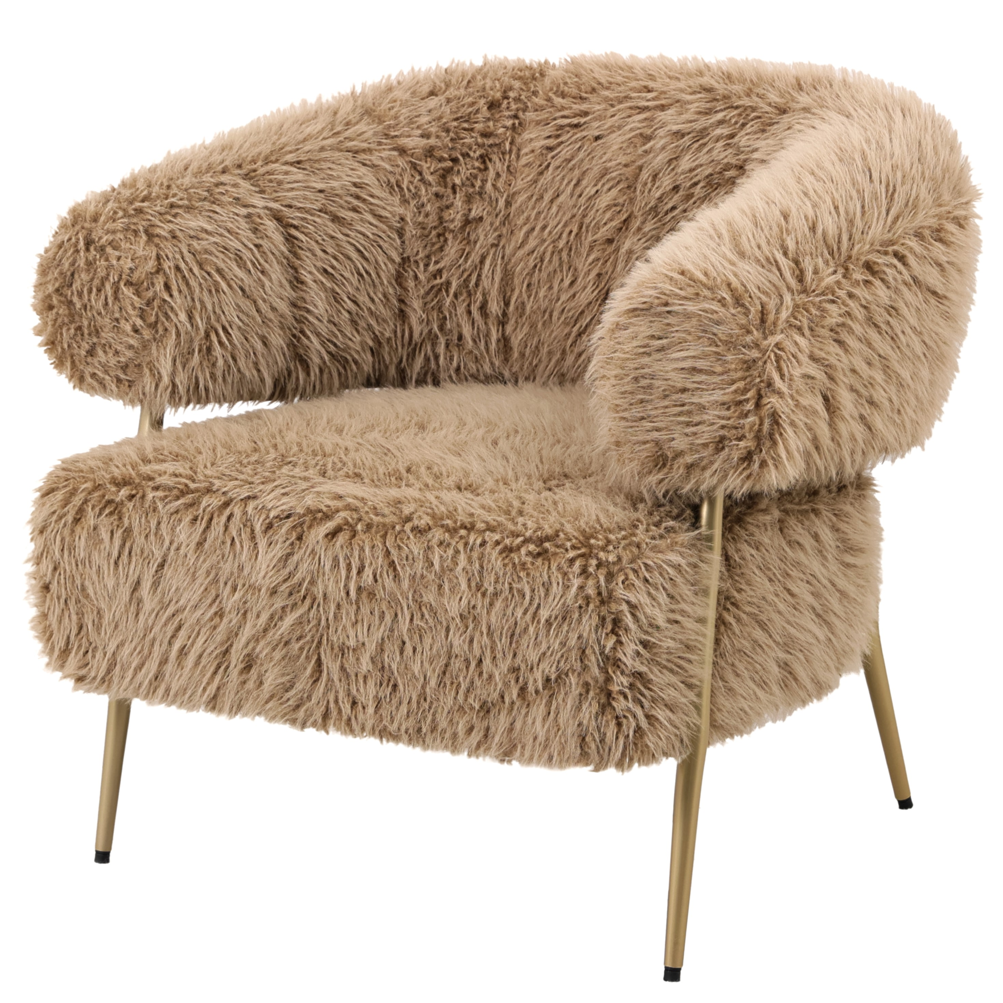 Fauteuil Fluffy Bruin