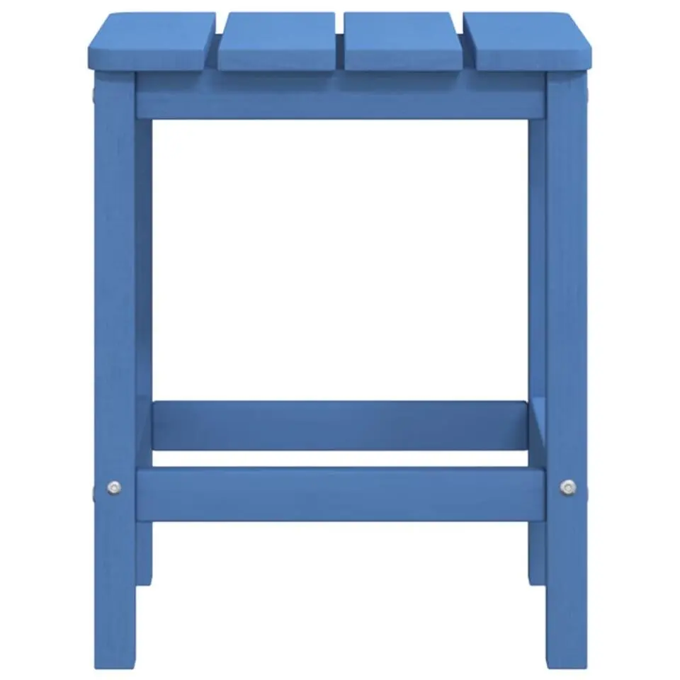vidaXL - Tuintafel Adirondack - Vierkant - Aquablauw - HDPE - 38x38x46 cm
