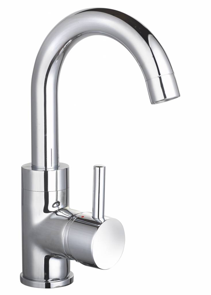 Lambini Designs Largo wastafelkraan met draaibare uitloop chroom
