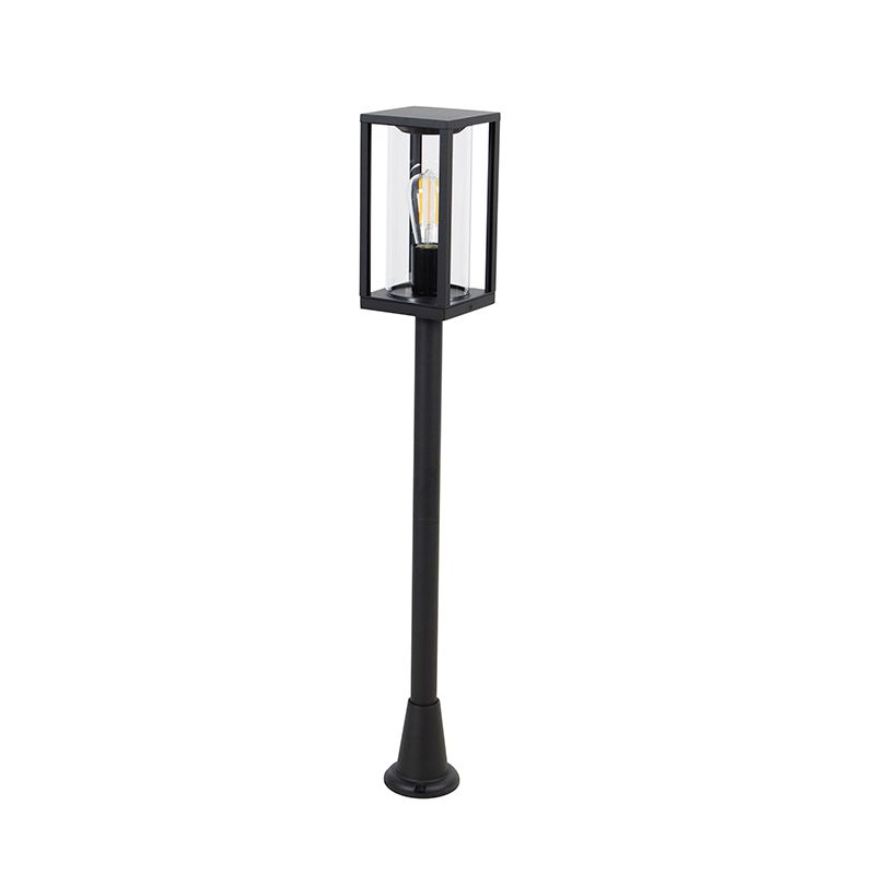 Industriële staande buitenlamp zwart 100 cm IP44 - Charlois
