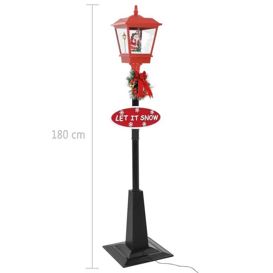 vidaXL - Kerstdecoratie - Red - 180 cm