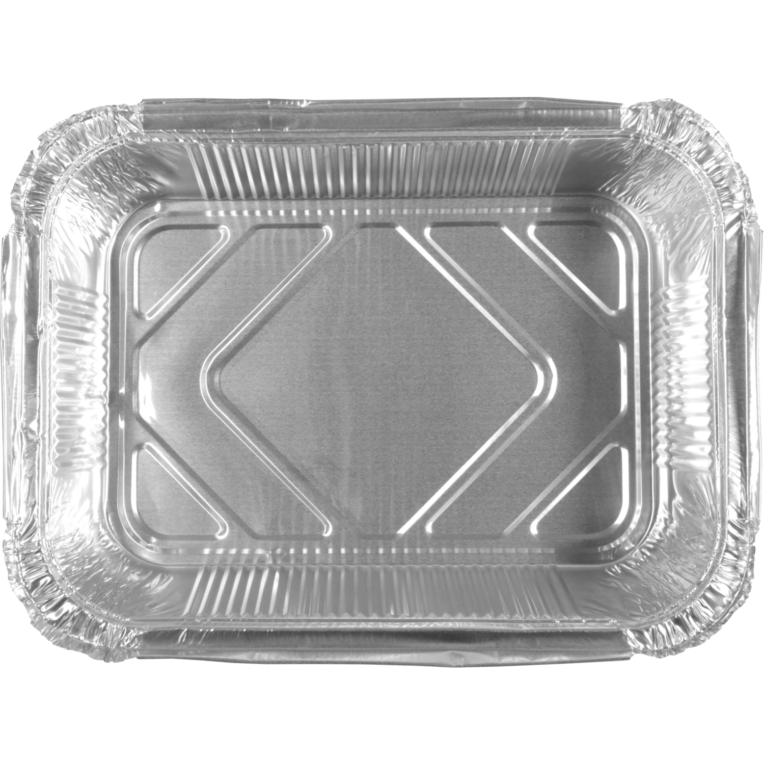 Bak, Aluminium, 2000ml, opstaande rand, 262x192x65mm, zilver