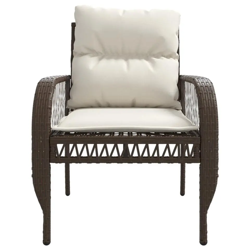 vidaXL - Loungeset - Bruin - Poly rattan