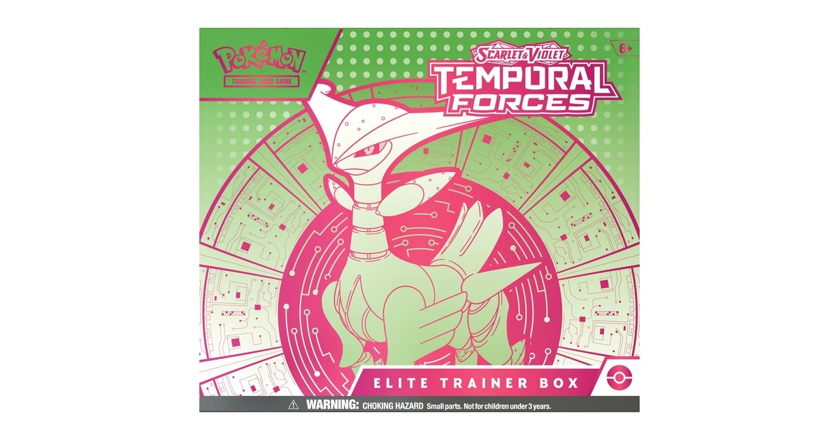 AsmodeePokémon TCG: Scarlet & Violet Temporal Forces Elite Trainer Box Verzamelkaarten  (Engels, Vanaf 2 spelers, Vanaf 6 jaar, assorti)