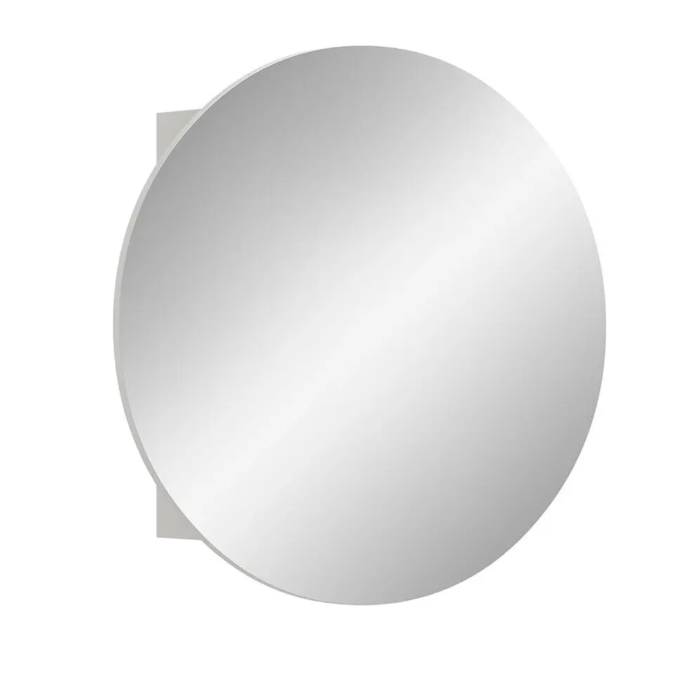 Hioshop Riff spiegelkast Ø70 cm 1 deur wit