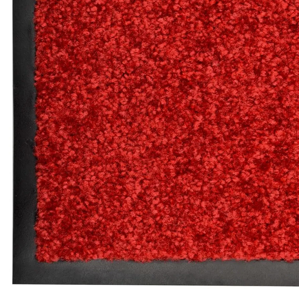 vidaXL - Mat - Rood - Stof - 90 x 150 cm