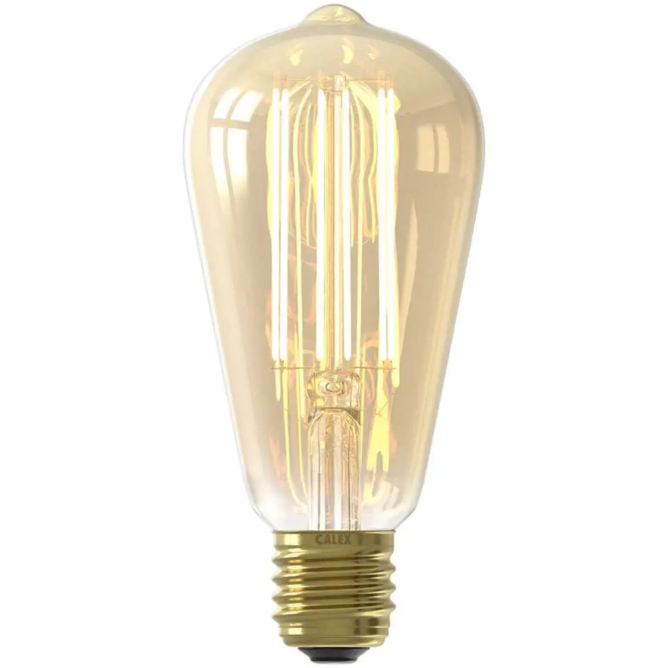 Calex LED rustieklamp - goudkleur - E27 - 3,5W - 250LM - dimbaar