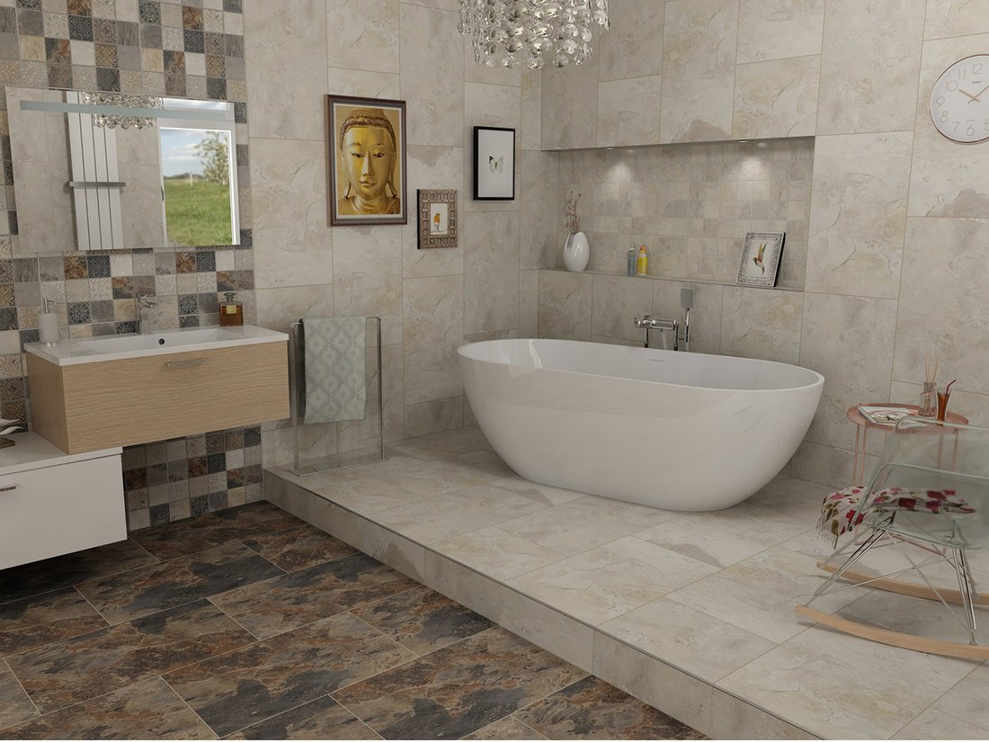 Polysan Reduta vrijstaand bad wit mineraal marmer 150x75x46cm