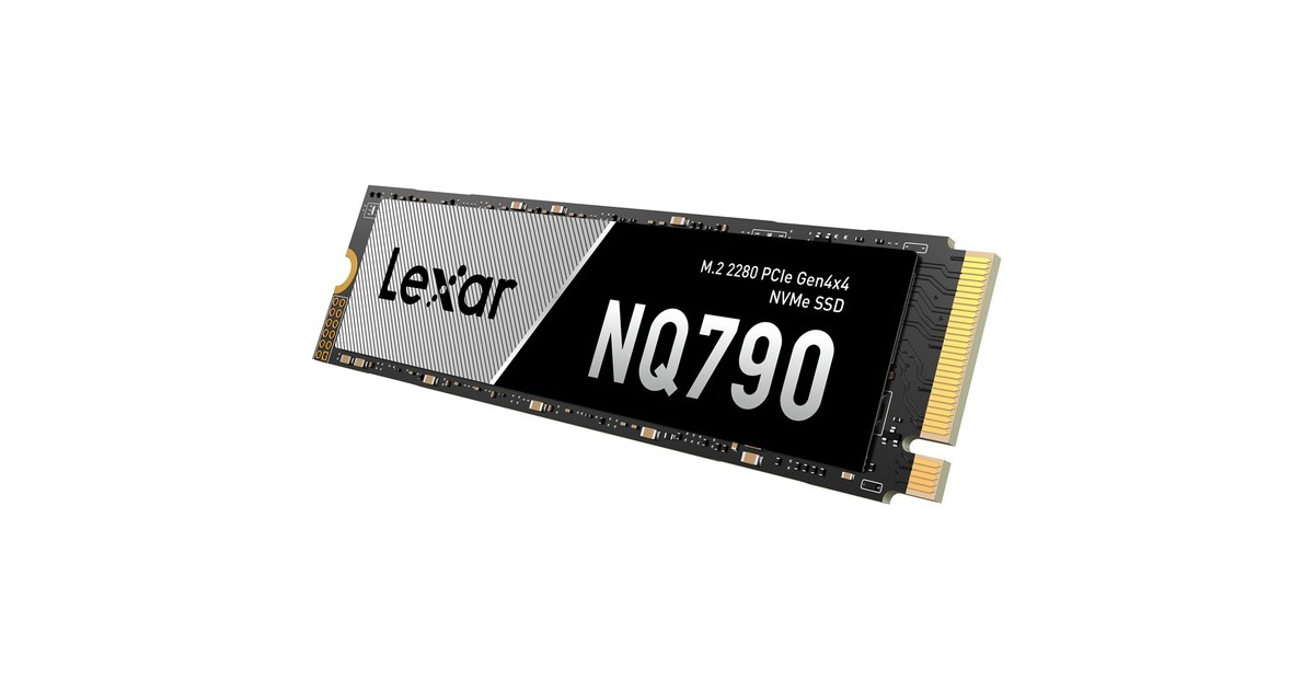 LexarNQ790 2 TB SSD  (Zwart/grijs, PCIe 4.0 x4, NVMe 1.4, M.2 2280)