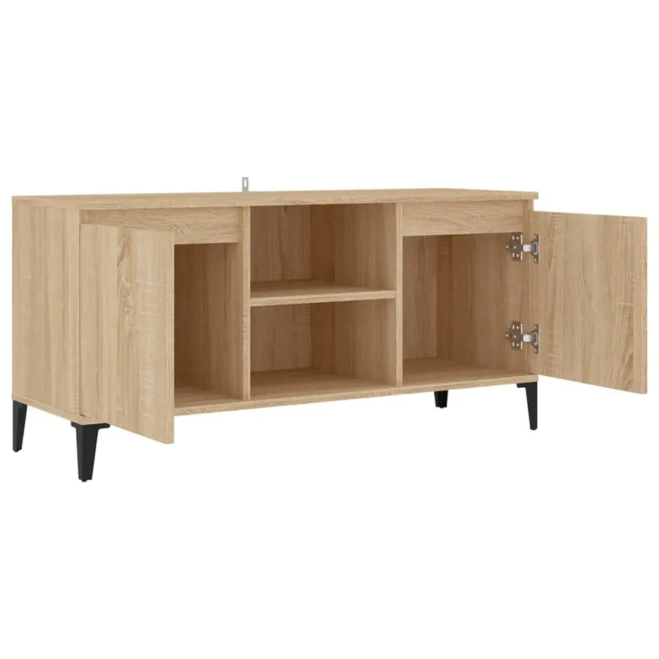 vidaXL - Tv-kast - Bruin - Bewerkt hout