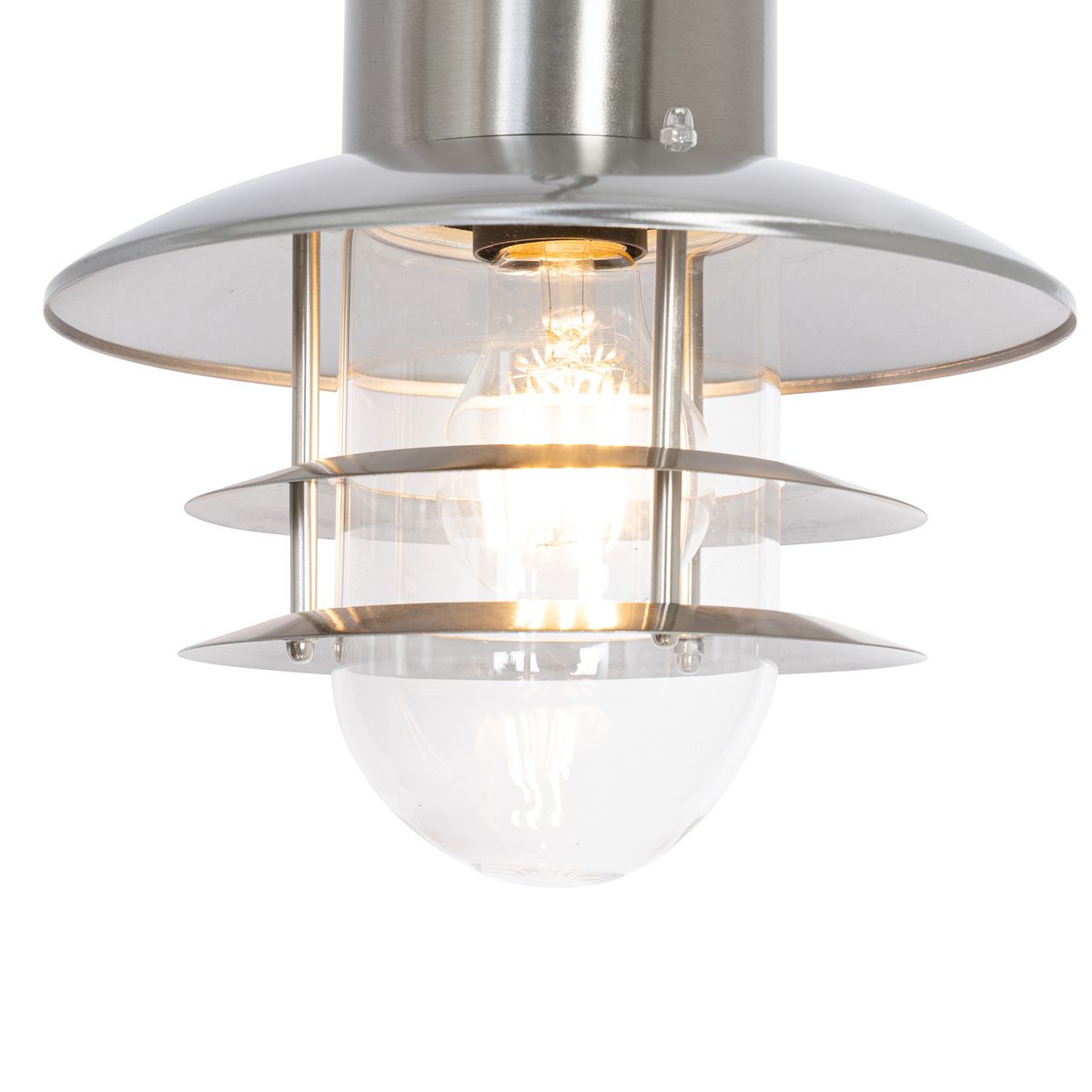 Industriële hanglamp staal IP44 - Shell