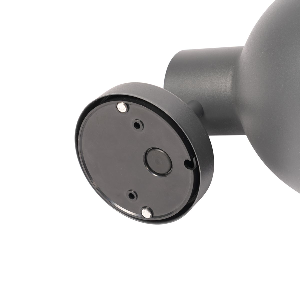 Industriële buitenwandlamp donkergrijs rond IP44 - Natas