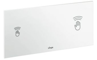 Viega Visign hygiëne  bedieningsplaat Visign for Care sentitive 14x27.1cm kunststof 230V wit