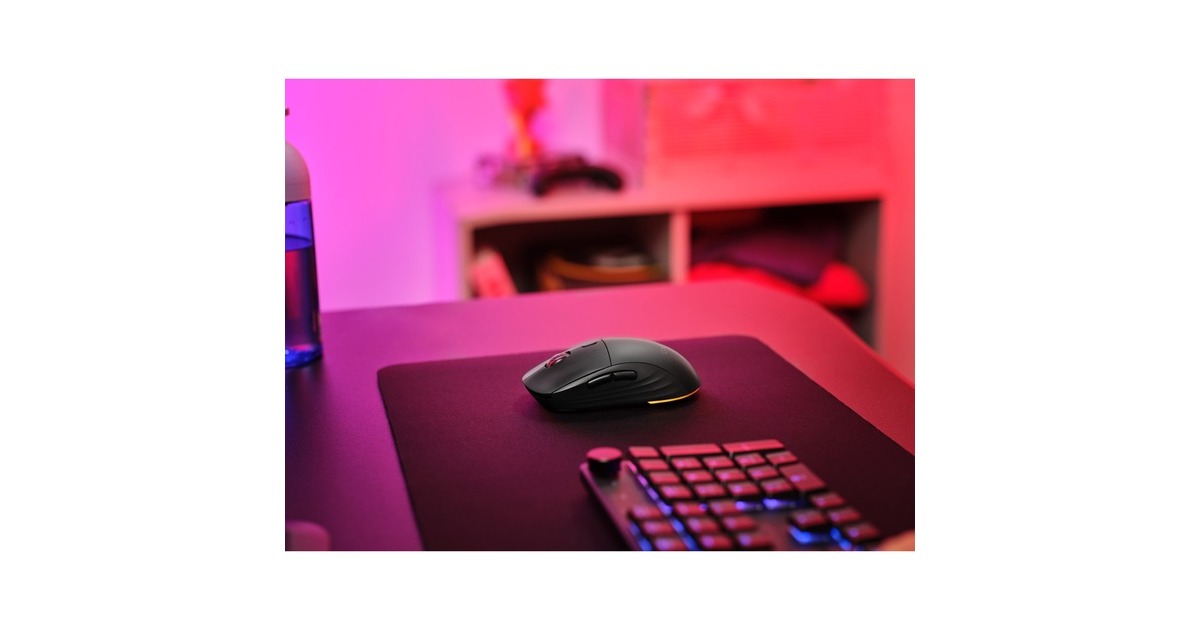 TrustGXT 927 Redex+ draadloze gaming muis met hoog prestatieniveau  (Zwart, RGB | 100 - 25.600 dpi | PS4 | PS5 | XBOX series X|S)