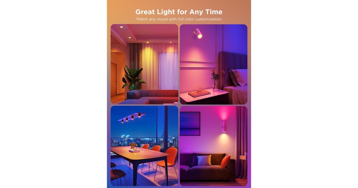 GoveeGU10 Wifi&BLE RGBWW Smart ledlamp  (2 stuks, 2.4 GHz wifi, Bluetooth)