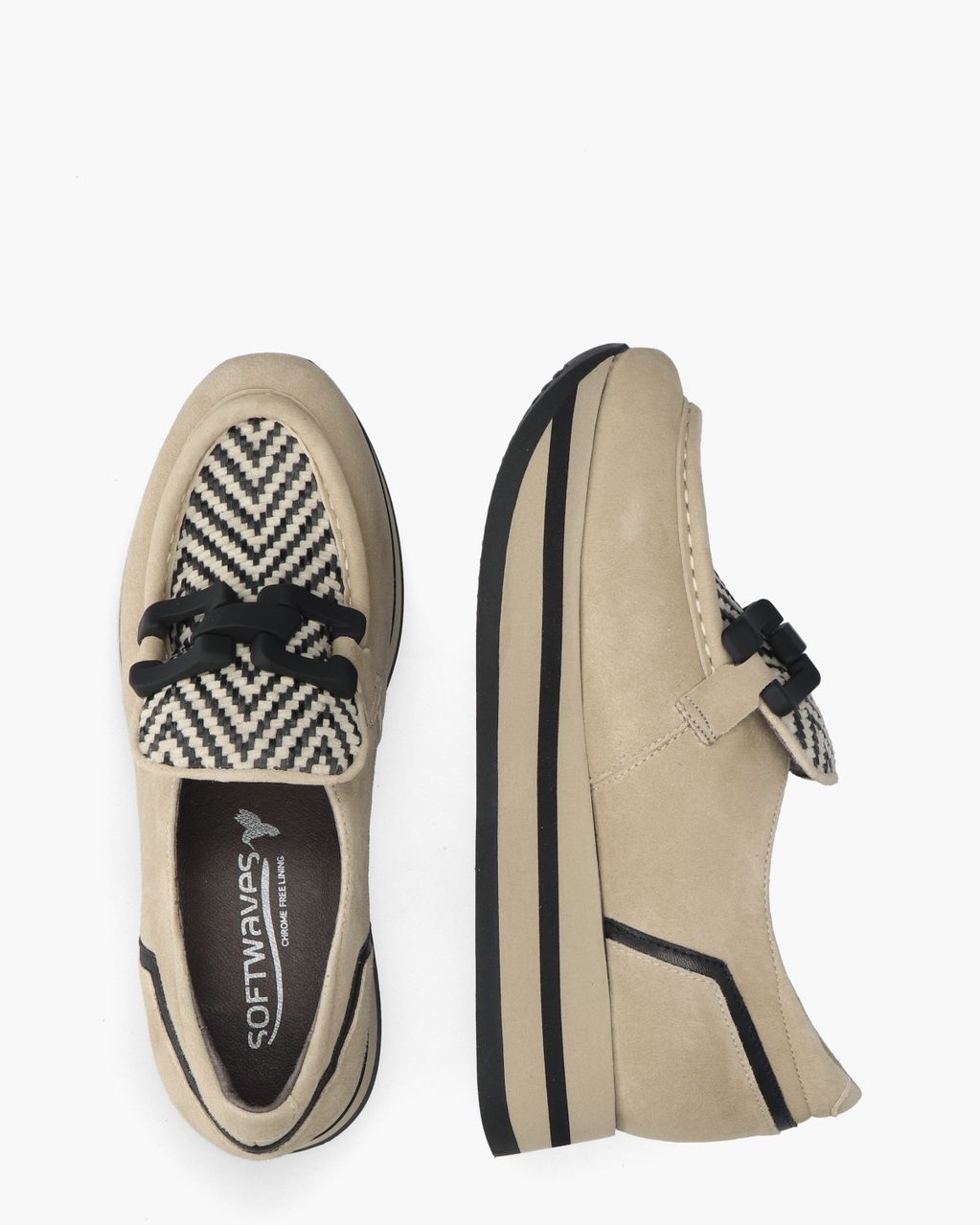 Softwaves Celine Beige Damesloafers