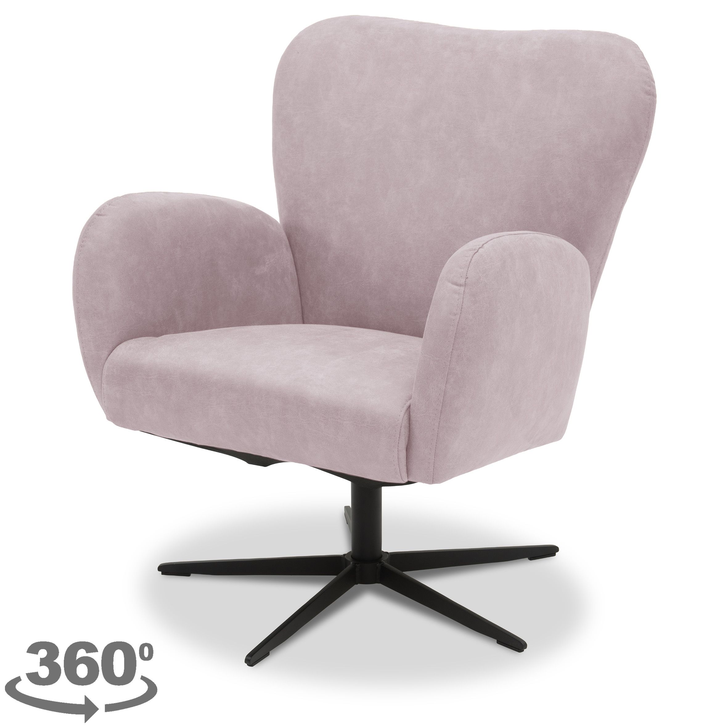 Draaifauteuil Sammy B80 x D85 x H89 cm