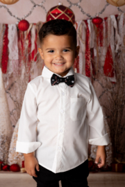 Little boys blouse - wit (exclusief stropdas)