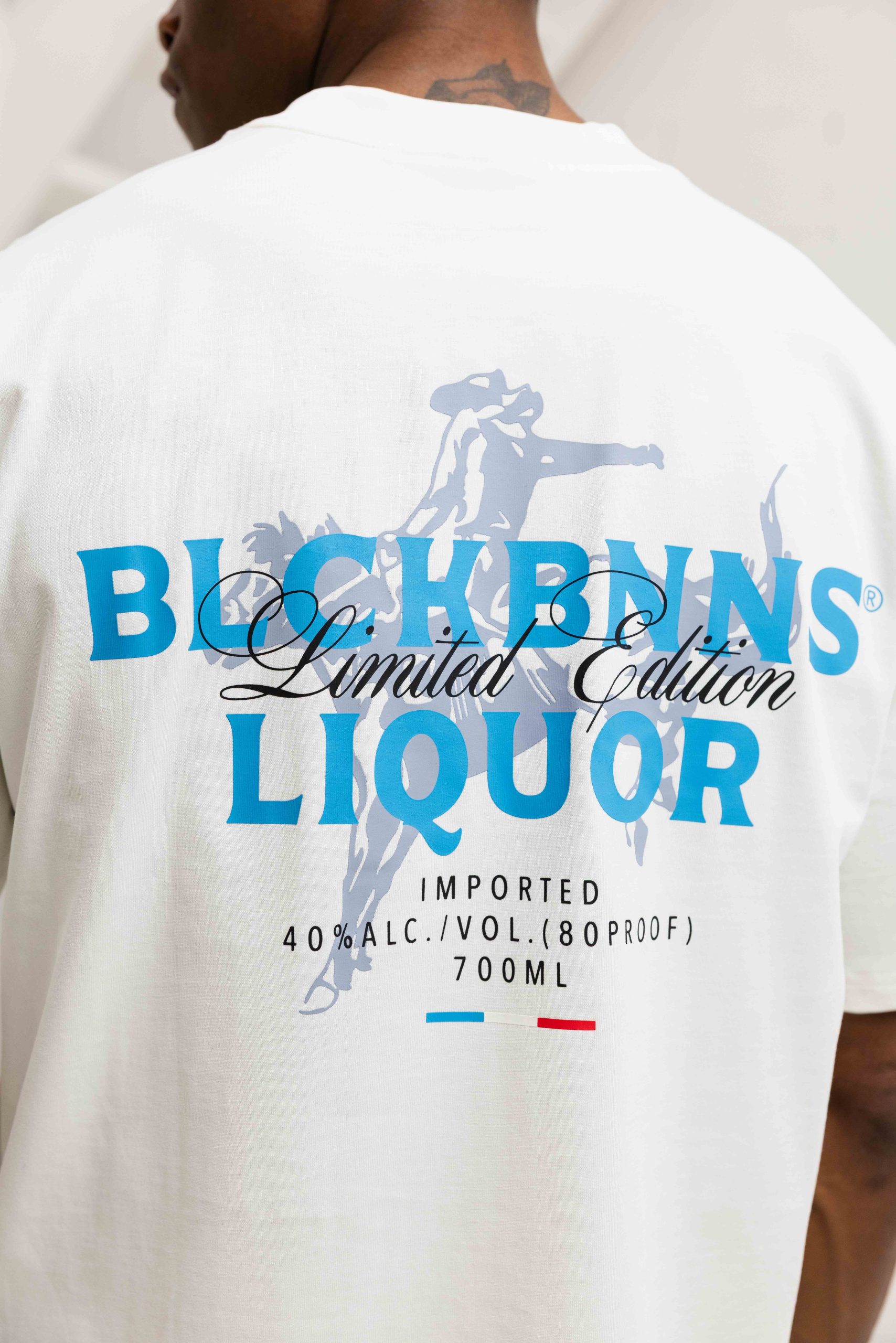 Black Bananas Liquid T-Shirt Heren Wit