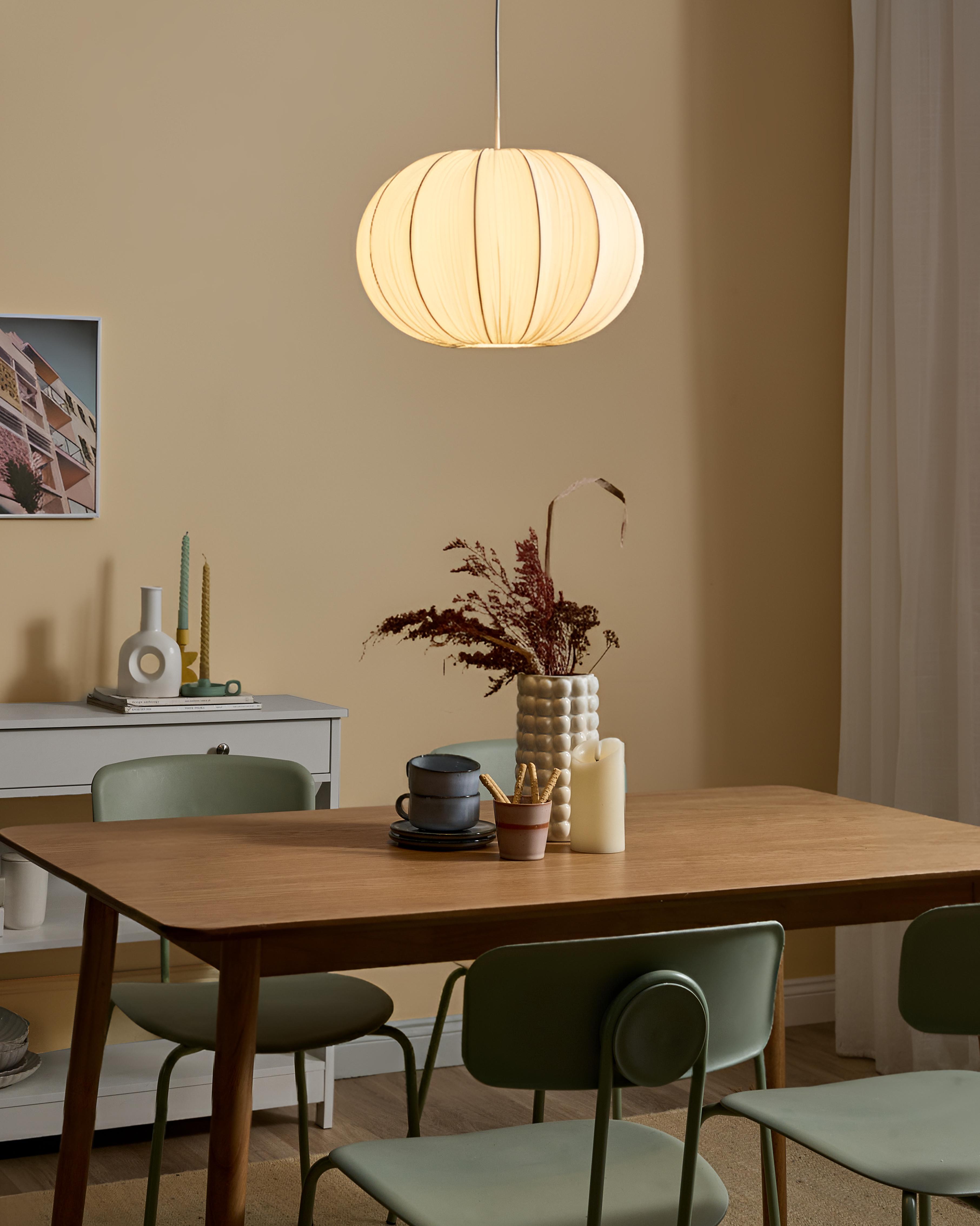 Hanglamp OKER Stof Wit