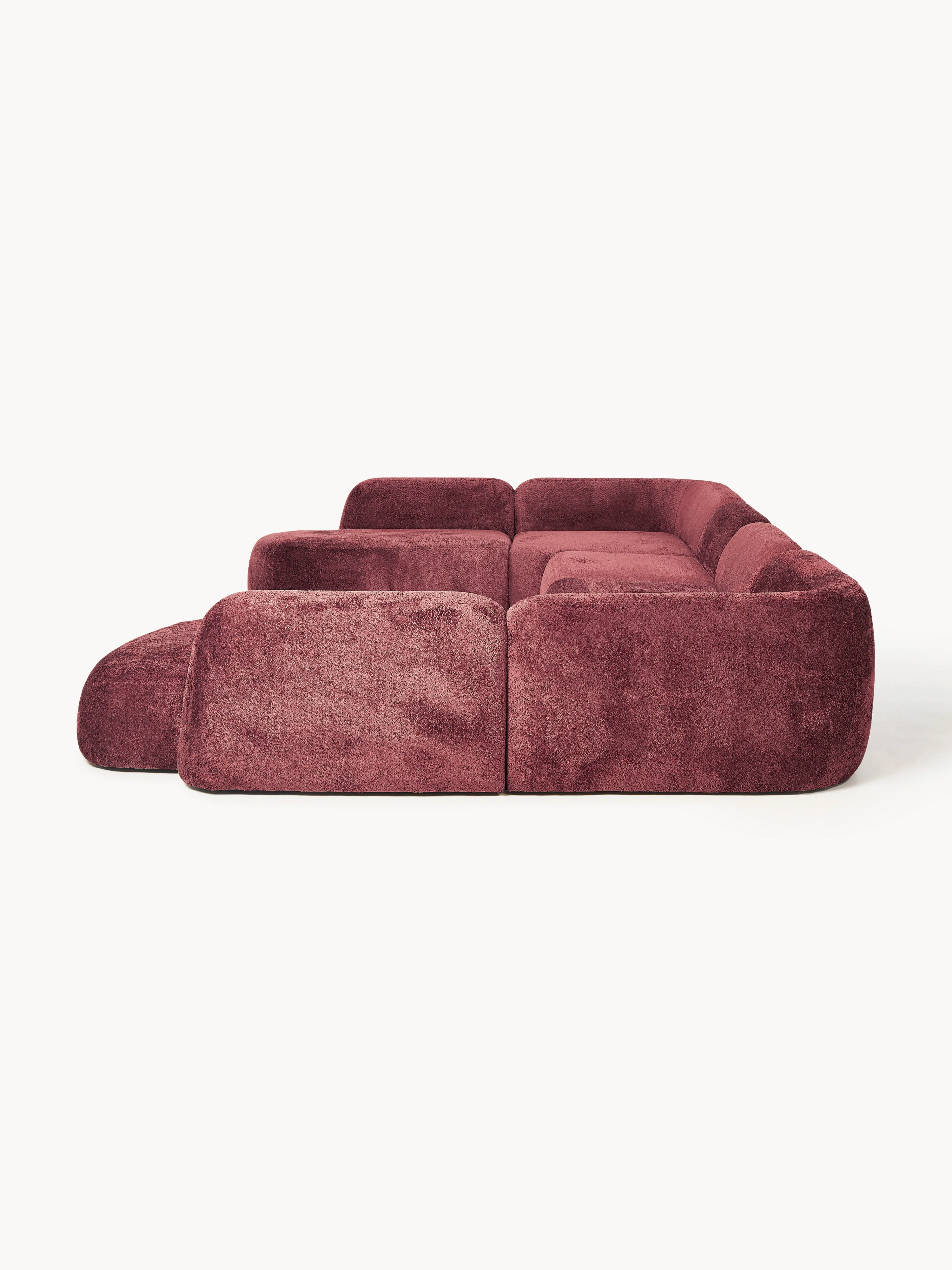 XL modulaire bank Wolke van teddy bouclé