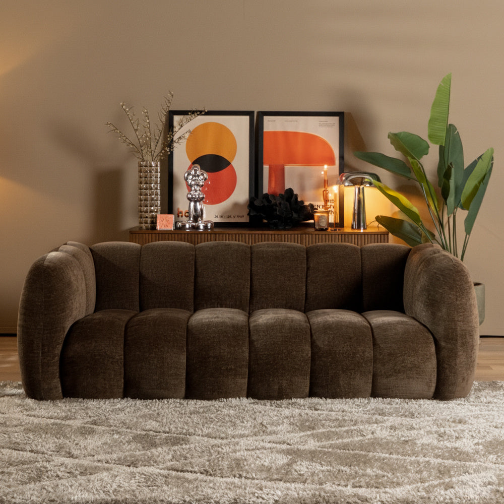 Bronx71 3-zitsbank Luca chenille mocha