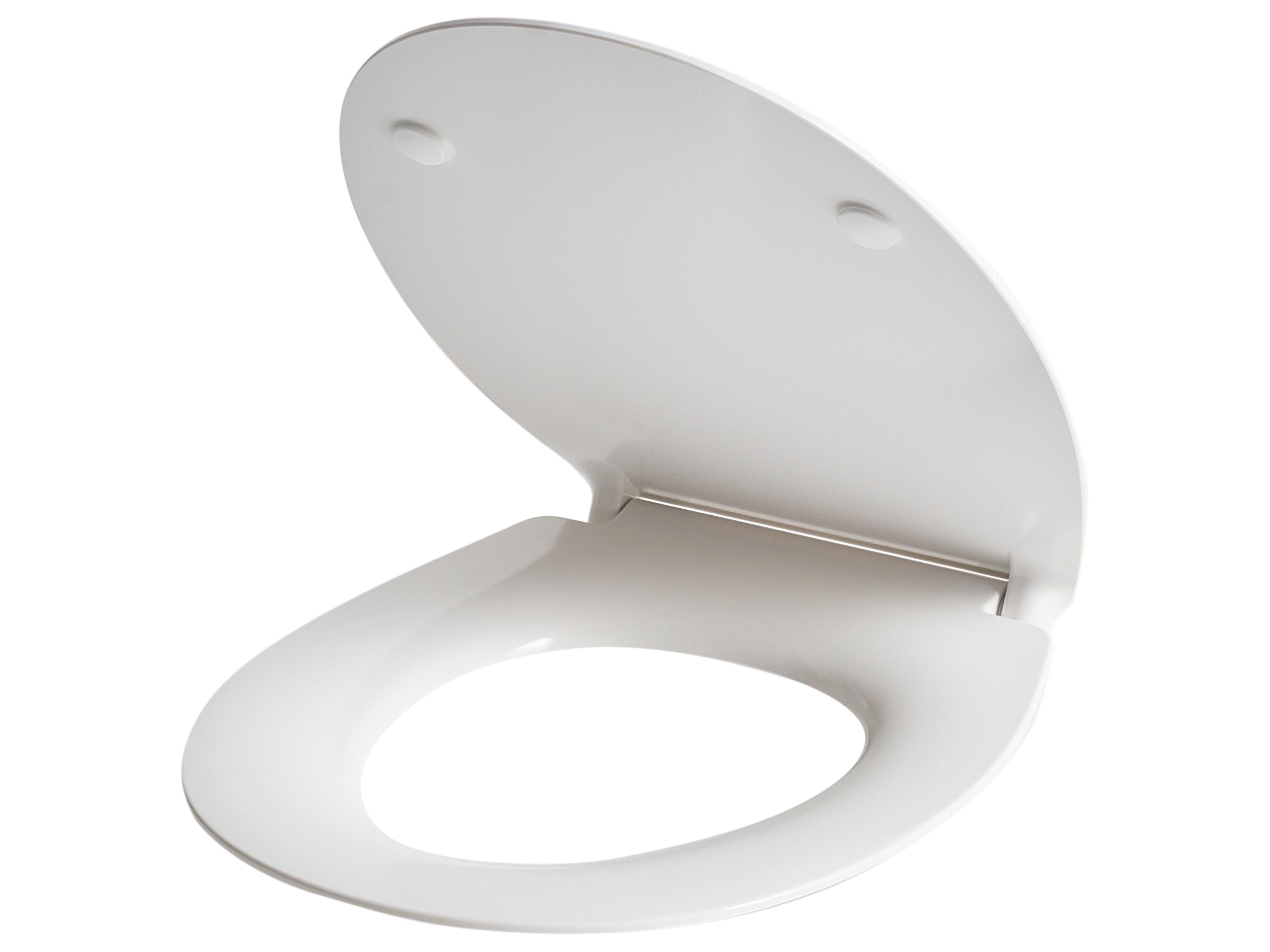 Toiletbril PUTUMAYO smal soft-close Duroplast Wit