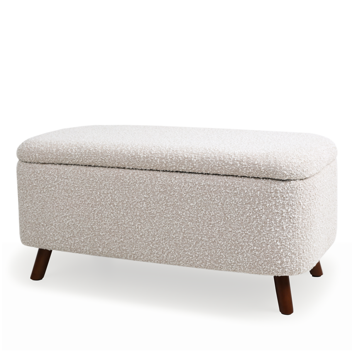Nolon Julia Bankje Bouclé Beige - met Opbergruimte