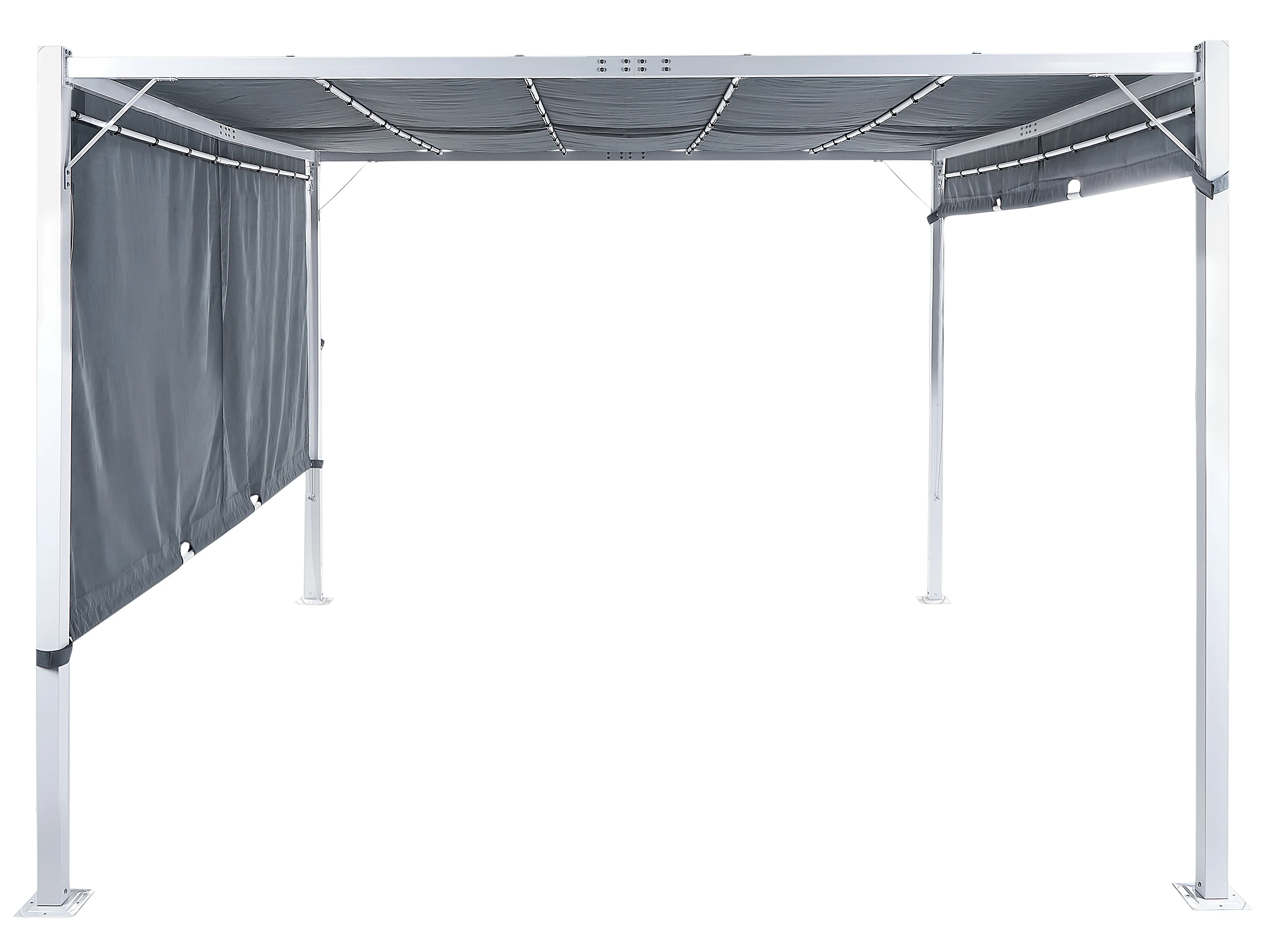 Paviljoen LED PARGA Metaal 310 cm 310 cm Grijs