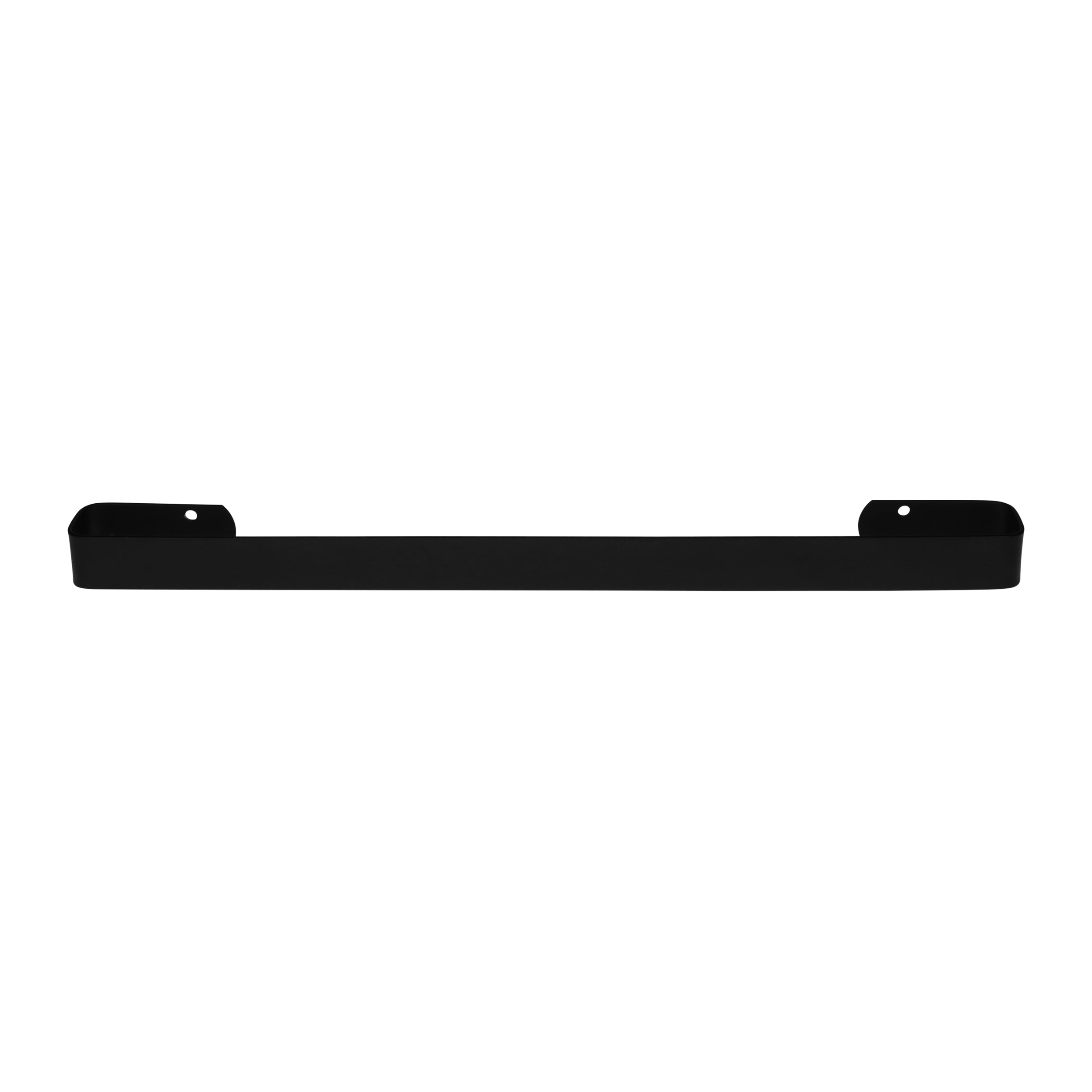 QUVIO Handdoekhouder hoekige smalle stang - Zwart - 40 cm