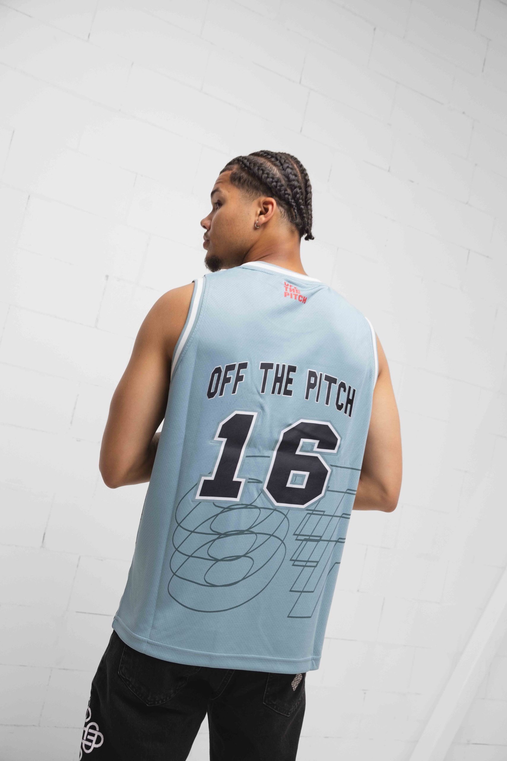 Off The Pitch Basketball Top Heren Blauw