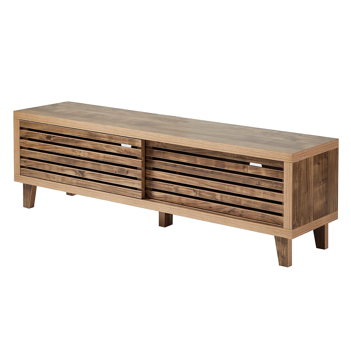 Calicosy - TV-Meubel LIAM - B140 cm - Donker hout