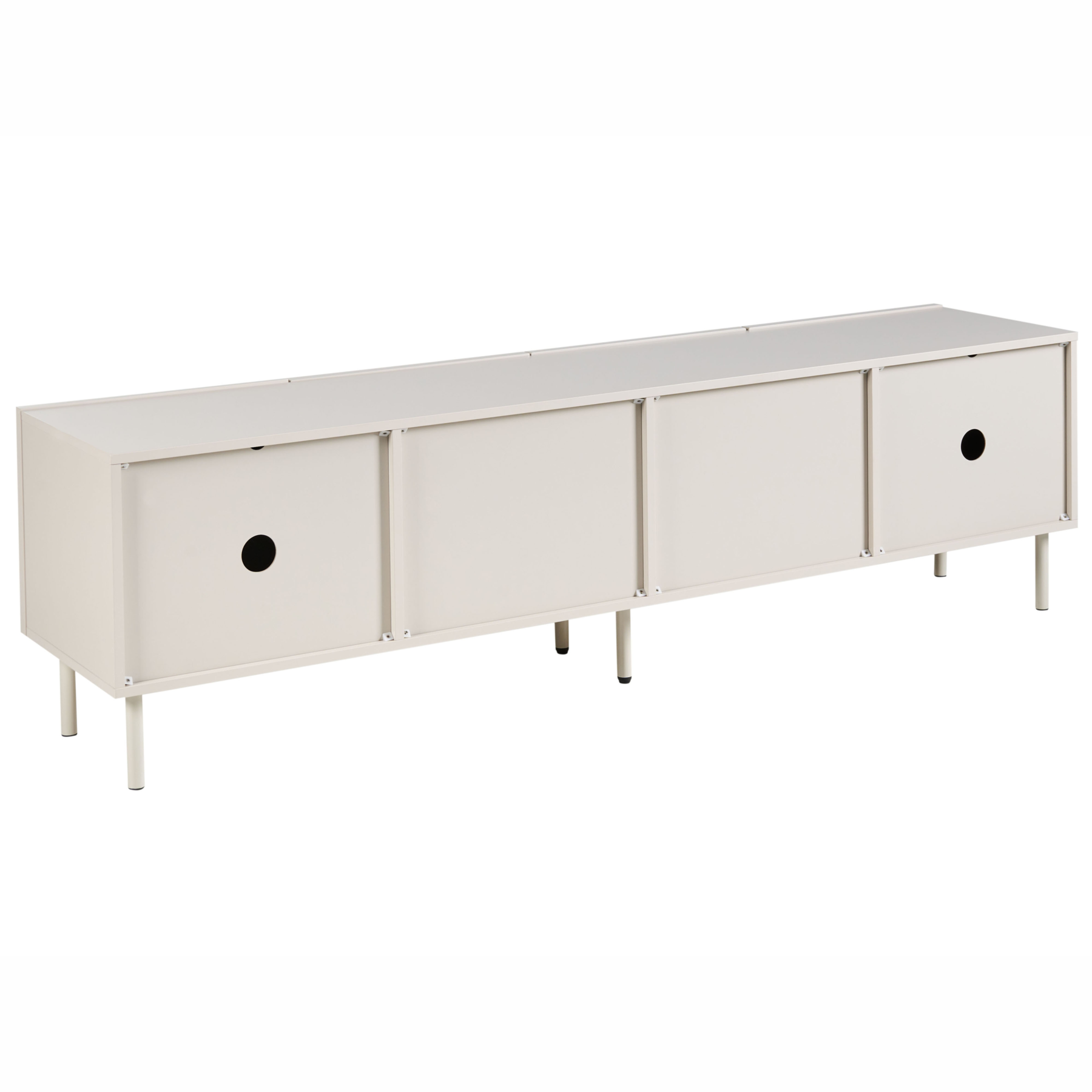 Beliani - CLUNES - TV-meubel - Lichtbeige - MDF