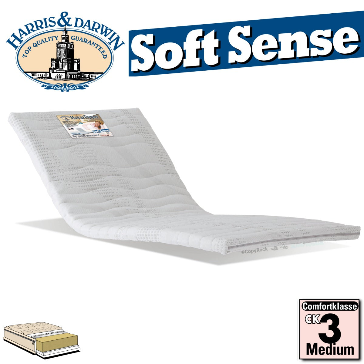 H&D Soft Sense - Koudschuim Topmatras - 120x200cm