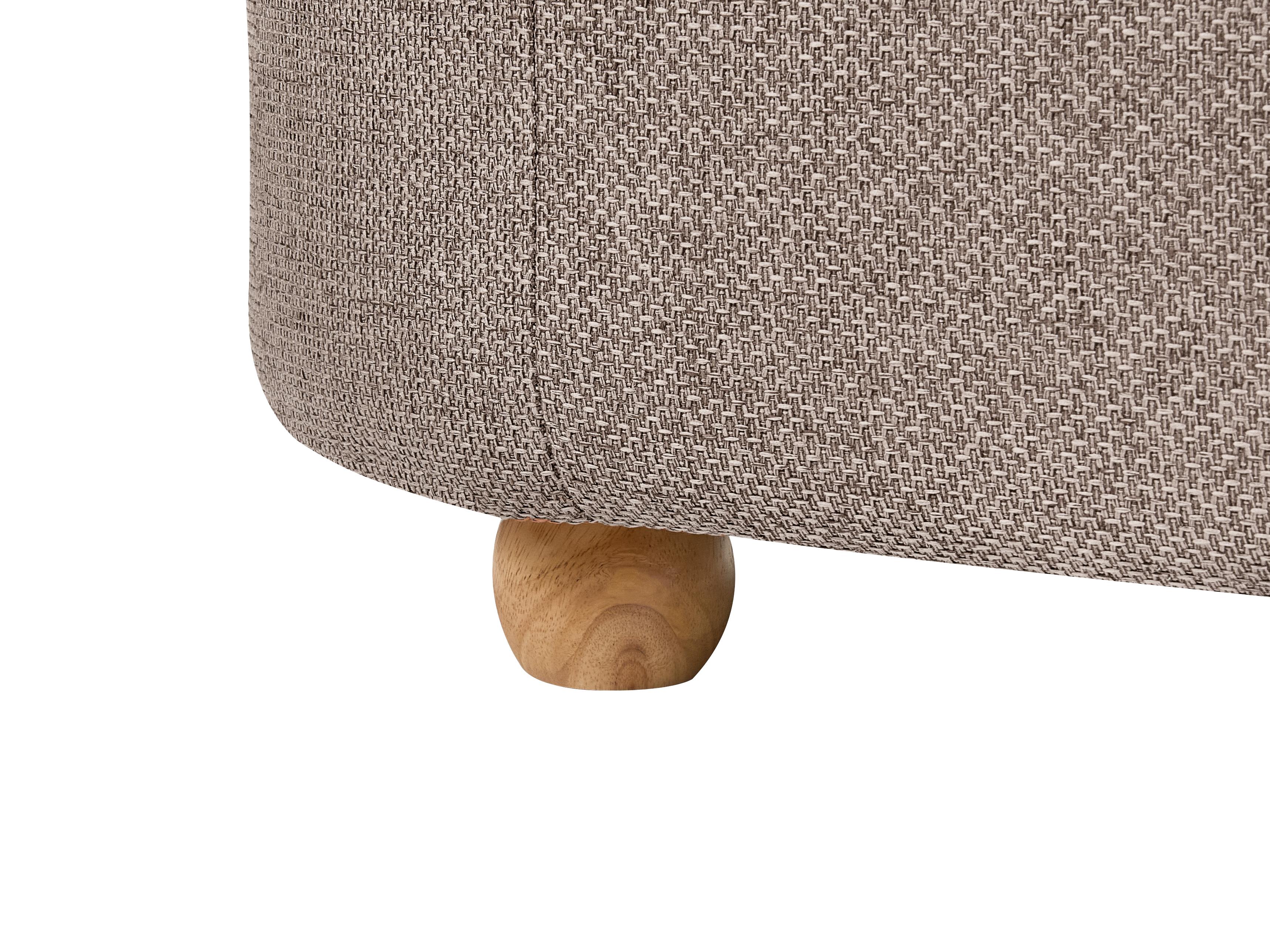 Bankje met opbergruimte HAYWARD Stof 98 cm 44 cm Beige