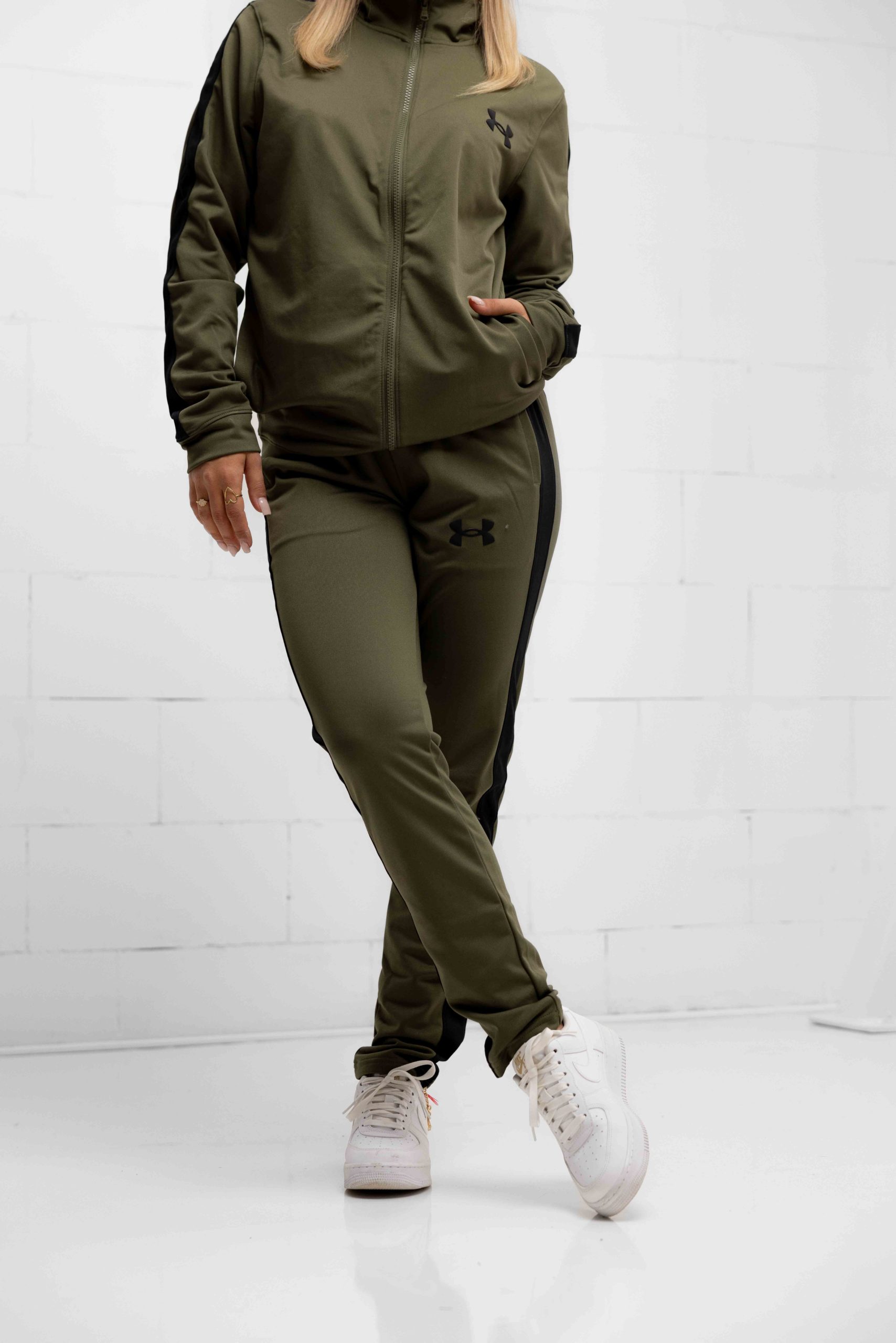 Under Armour Rival Knit Trainingspak Dames Groen