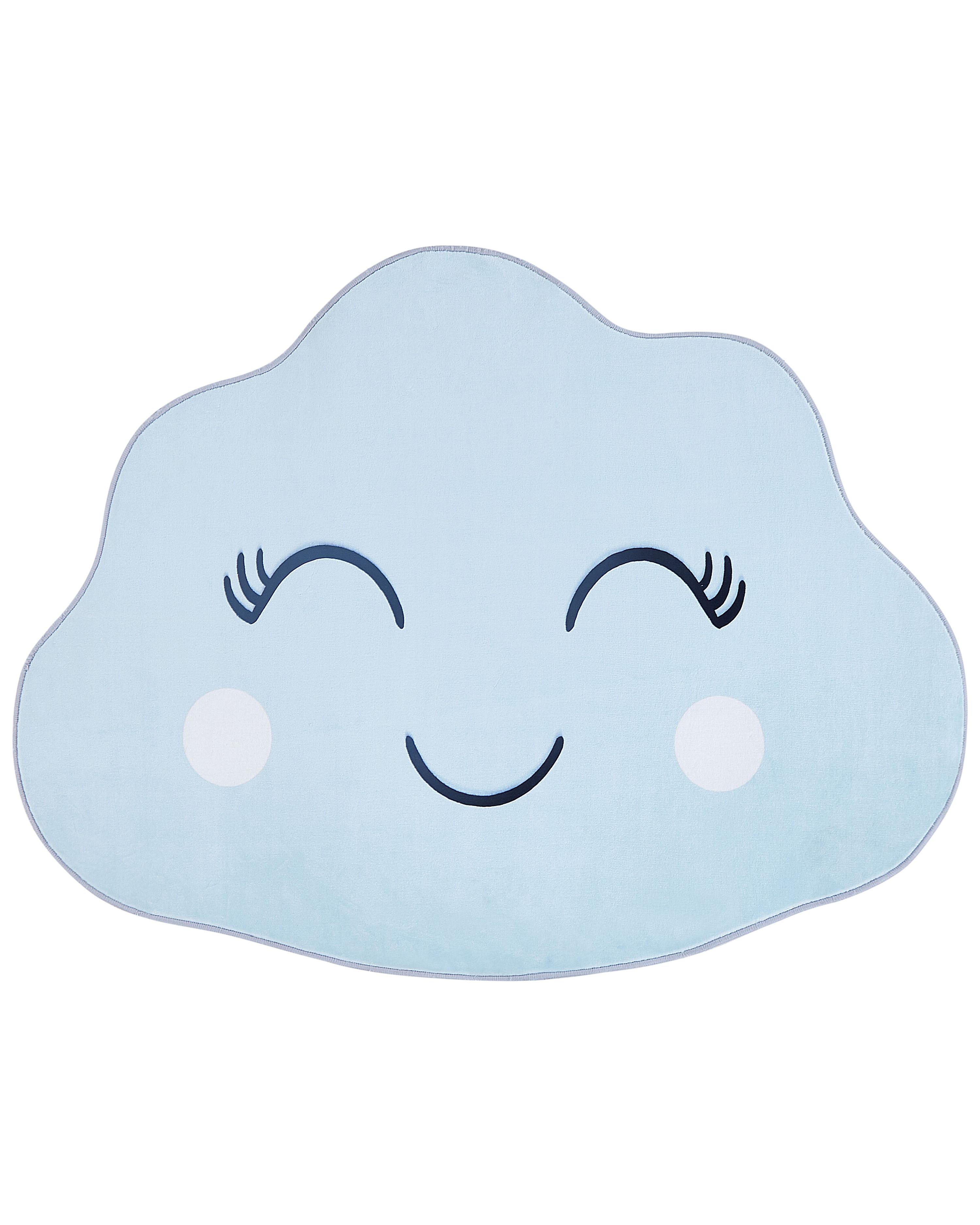 Kindervloerkleed CUMULUS Lichtblauw 90 x 120 cm