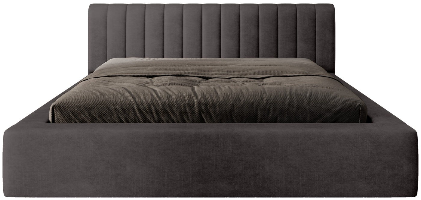 Trae Mobler Amira 140 x 200 cm Gestoffeerd Bed Antraciet