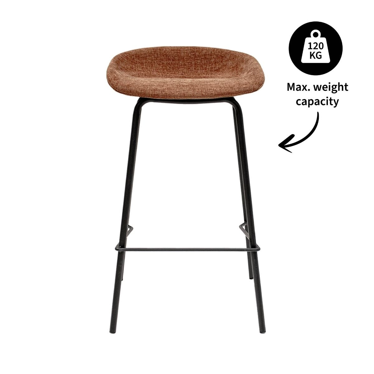 Kick barkruk Riga - 70cm - Terra