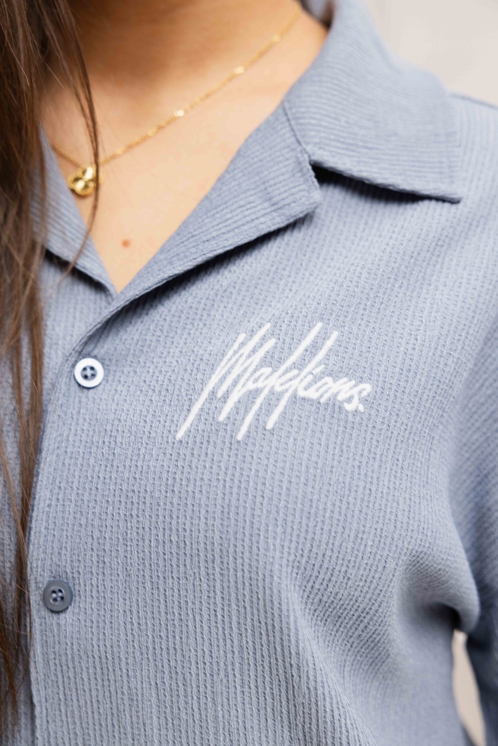 Malelions Seersucker Zomerset Dames Grijs