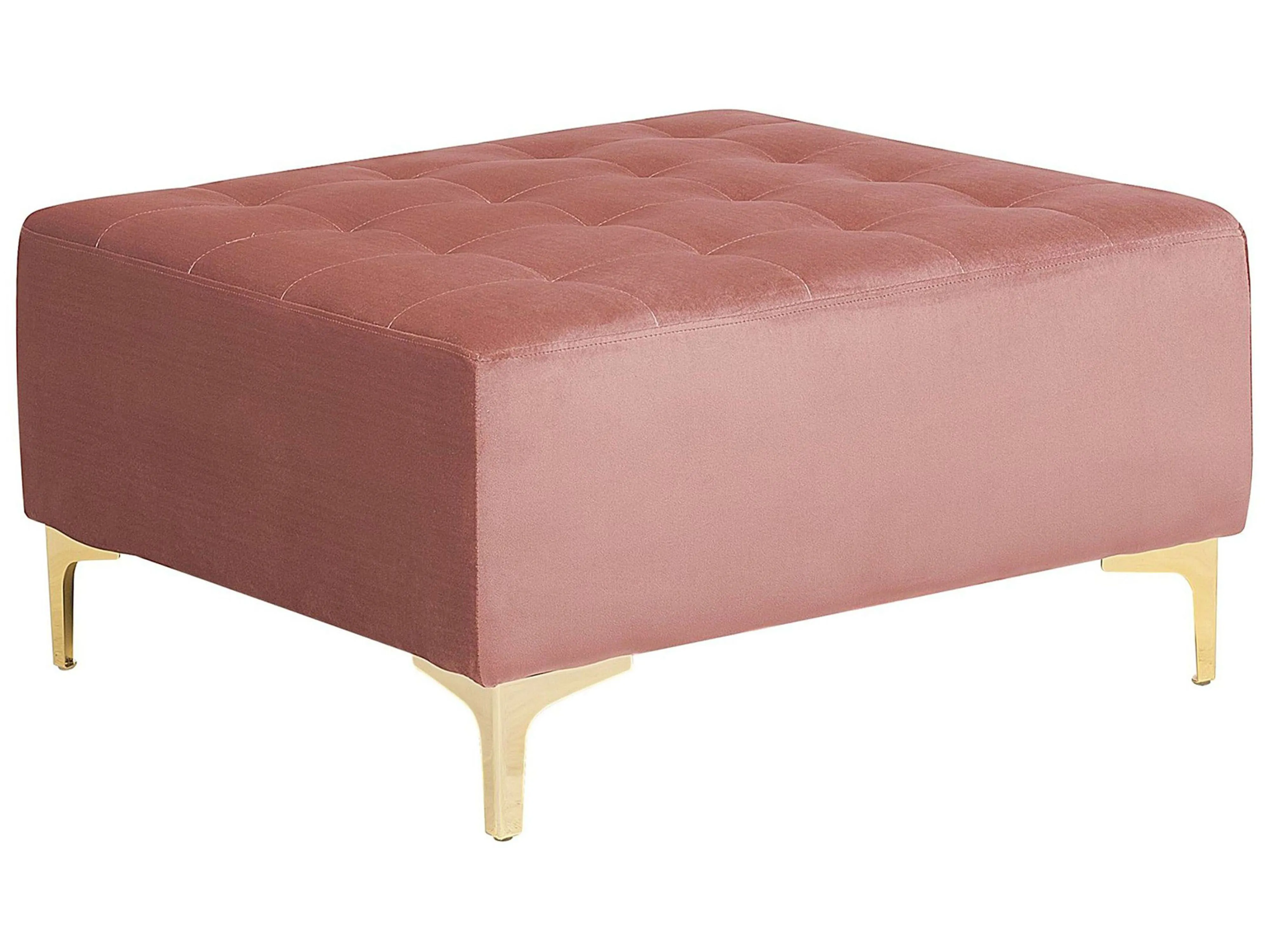Ottomaan ABERDEEN Fluweel Roze