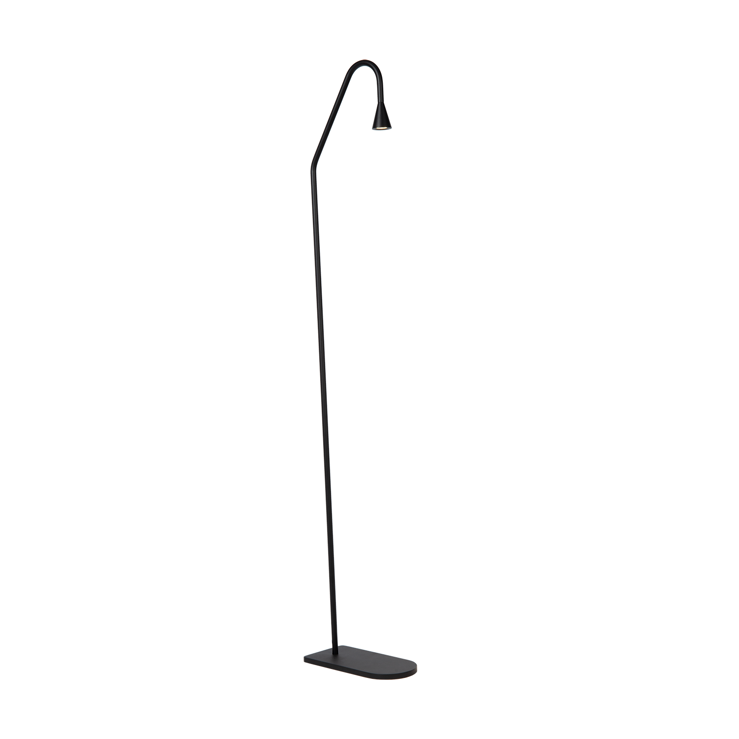 Atmooz Hilton Vloerlamp â 25x12x122cm â Zwart â LED â Leeslamp