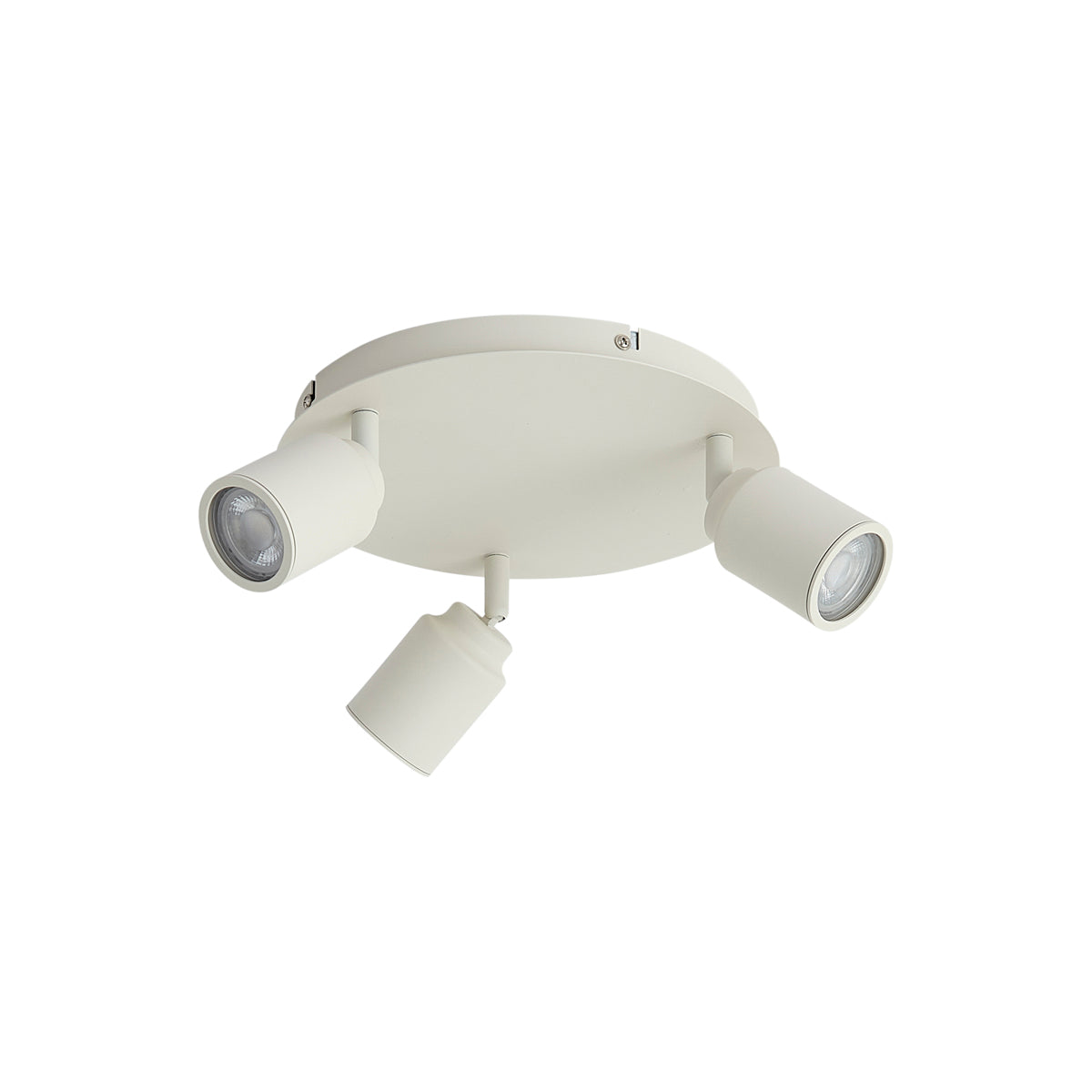 QAZQA Moderne badkamer spot beige 3-lichts IP44 - Ducha