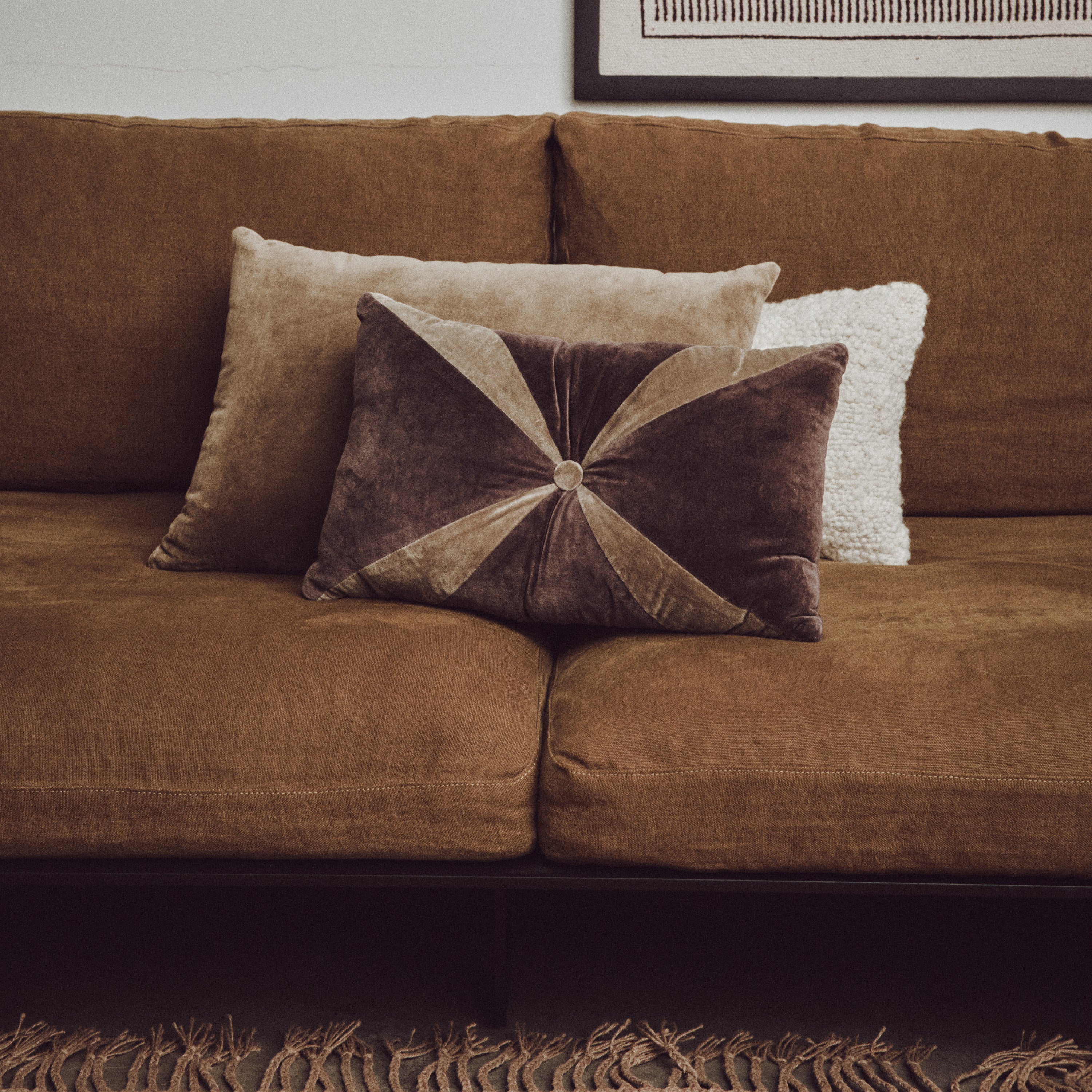 HKliving Velvet Sierkussen 40 x 60 cm - Army Green