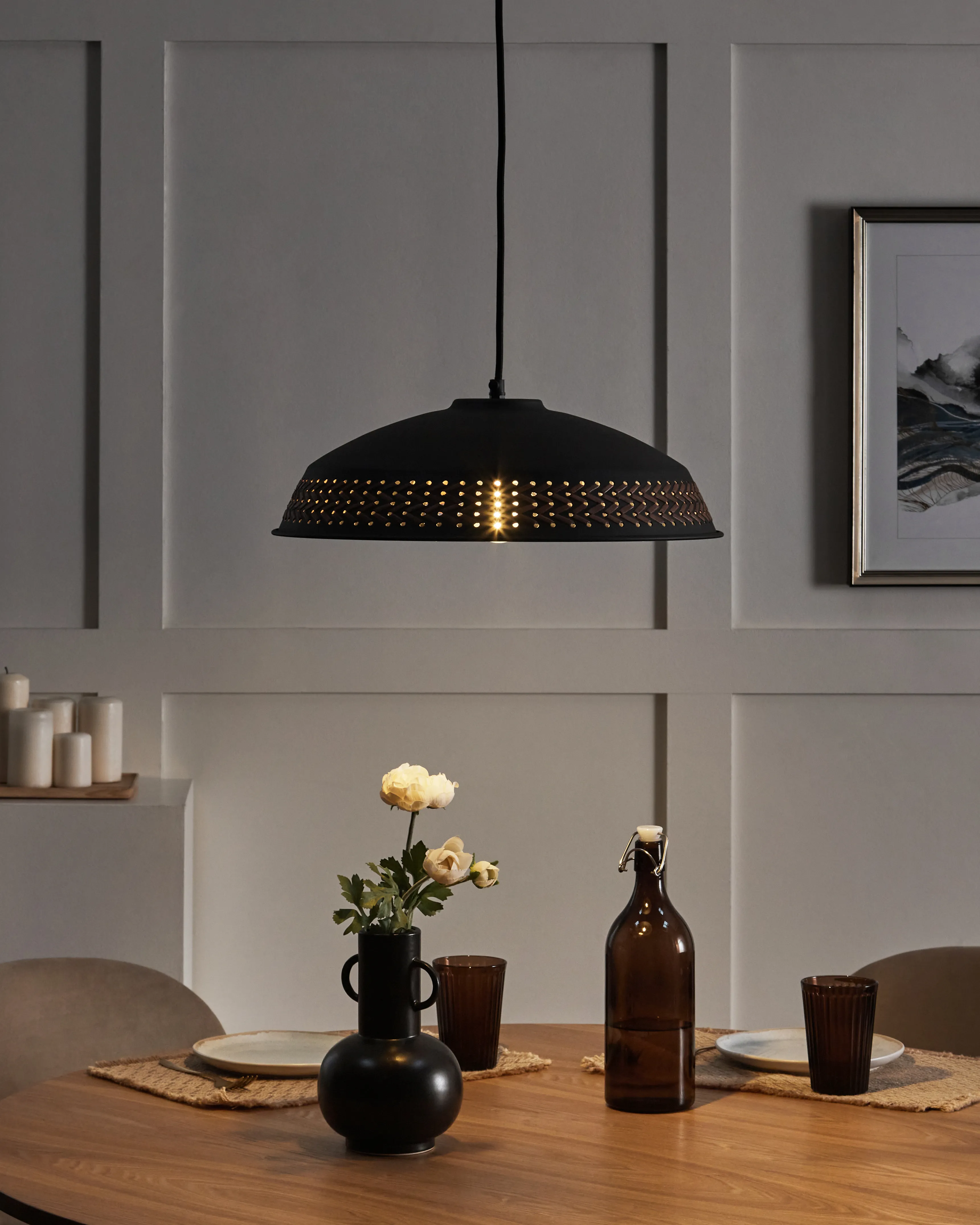 Hanglamp MINILLAS Metaal Zwart