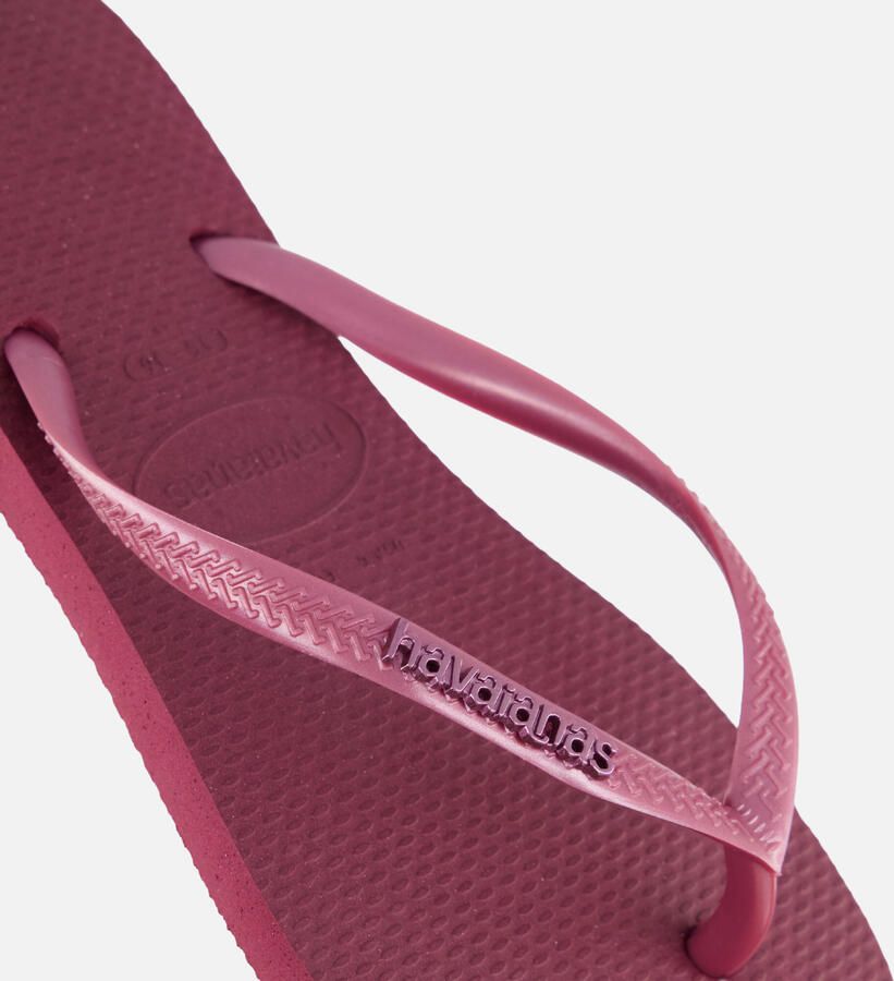 Havaianas HAV. SLIM LOGO METALLIC AMARANTH Dames Slippers amaranth