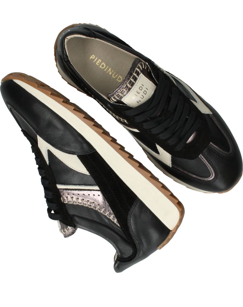 Piedi Nudi Sneakers Zwart Dames
