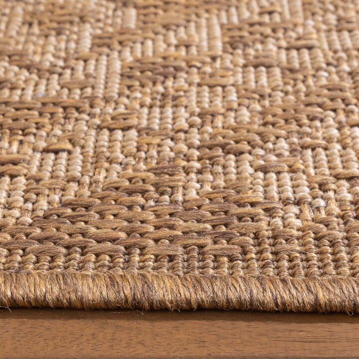 Jute buitenkleed - Mavi Medaillon Bruin/Creme