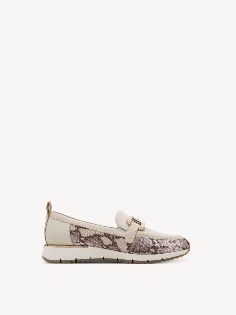 Leren Instappers - beige