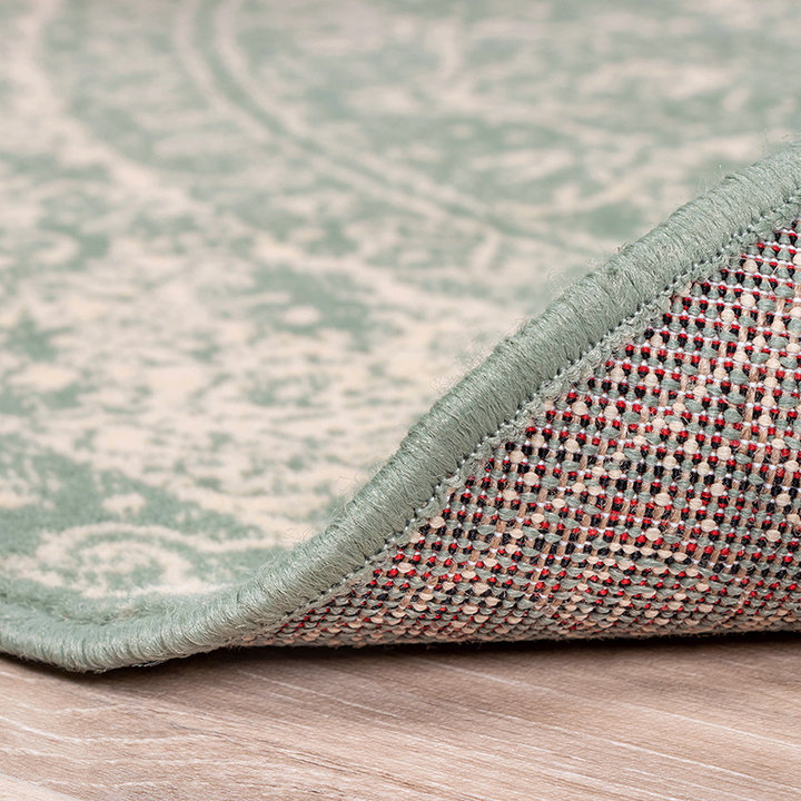Rond vintage vloerkleed - Wonder Oriental Groen